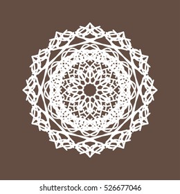 Round Lace Collection Vector Illustration