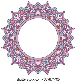 Invitation Card Mandala Stock Vector (Royalty Free) 506999593 ...