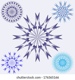 round lace pattern. design element. vector illustrations