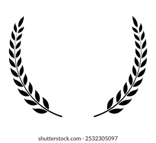 Round leaf and tree branch design for school logo
