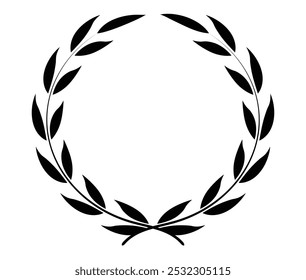 Rundblatt- und Baumzweigdesign für Schullogo