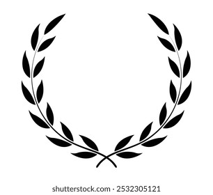 Round leaf and tree branch design for school logo