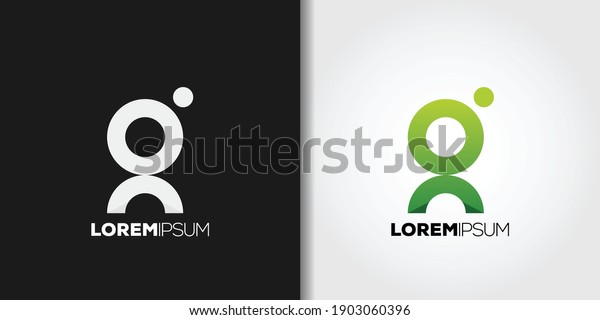 round letter g\
logo set idea template\
vector
