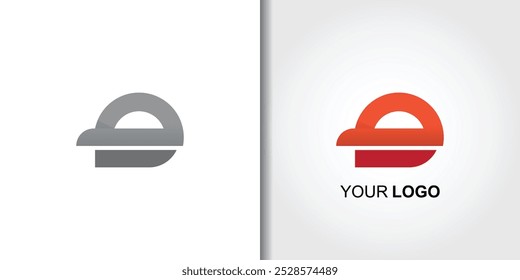 Plantilla del sistema del logotipo de la letra redonda