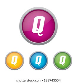 Round Letter Q Icon