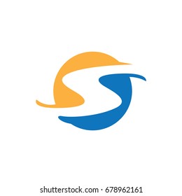 round letter S logo