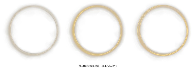 Round light spin flows with dynamic sparkling rhythm. Celestial dust ring glows with dreamy golden glimmer. Bright streak curves into elegant spiral of shine. Golden flare trail suggests speed, light