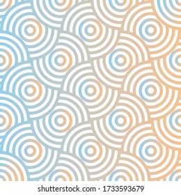 
Round line with color background.