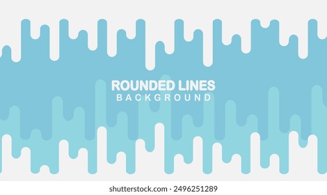 Round Line white and blue abstract pattern. vertical rounded lines. Vector Background Illustration
