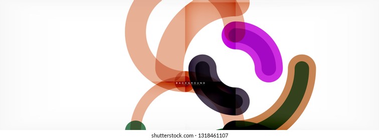 Runde runde, runde, runde Formen, Vektorgrafik