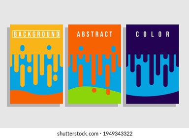 Fondo de líneas redondas. fondo de fusión de pintura de pared, Ilustración de fondo vectorial con colores diferentes. Patrón vectorial moderno para el diseño de plantillas de portada de folletos divertidos. archivo de pasos