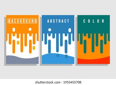 Round Lines background. wall paint melt background, Vector Background Illustration with different colors. Modern vector pattern for funny brochure cover template design. eps file