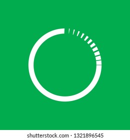 Round loading indicator vector symbol