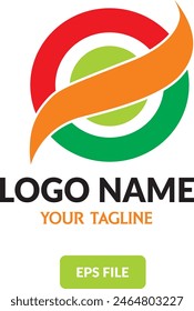 round logo abstract vector for branding or business