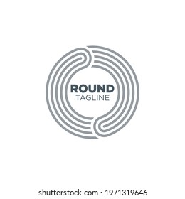 round logo design with geometry