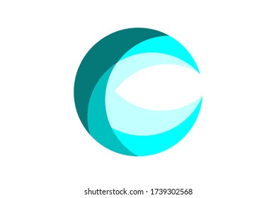 round logo letter C is suitable for companies with the letter c