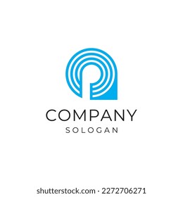 Round Logo, technology power energy vector royalty free image download  