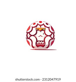 round logo vector, kaleidoscope and mandala, icon symbol for business branding,football globe icon,traditional ornament
