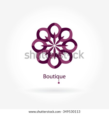 Download Round Logo Wine Flower Bright Yellow Stock Vector (Royalty ...