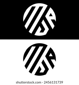 Round logotype with 3 letters design for your company