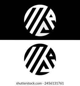 Round logotype with 3 letters design for your company