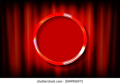 Round logotype background. Vector illustration