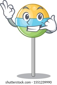 round lollipop call me the isolated with the cartoon