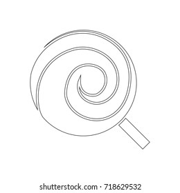 round lollipop icon