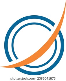 logotipo de icono simple de la empresa de bucle circular