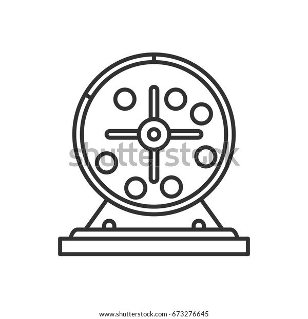 Round Lottery Machine Stock Vector (Royalty Free) 673276645