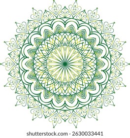 round luxury mandala design vector