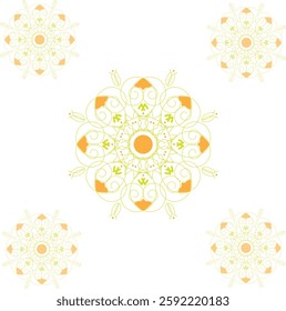Round mandala for coloring on white and black. Vector floral mandala .Luxury vector mandala design background. Coloring book page for mandala.