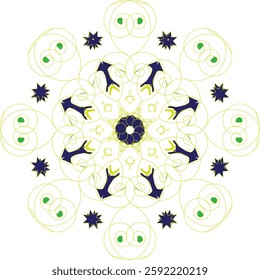 Round mandala for coloring on white and black. Vector floral mandala .Luxury vector mandala design background. Coloring book page for mandala.