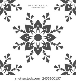 The round mandala decoration is simple and beautiful