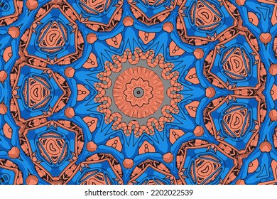 Round mandala decorative background illustration