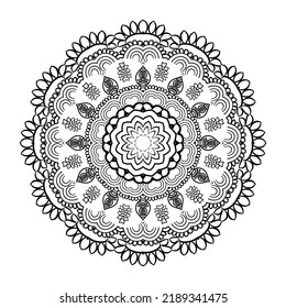 Rundmandaladesign für Farbseiten und Dekoration