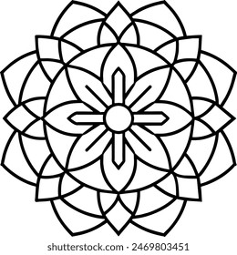 diseño de mandala redondo, RECURSO GRÁFICO