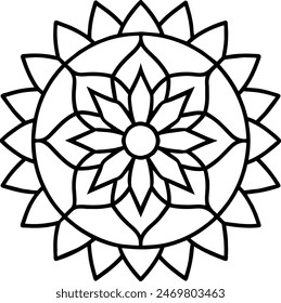 diseño de mandala redondo, RECURSO GRÁFICO
