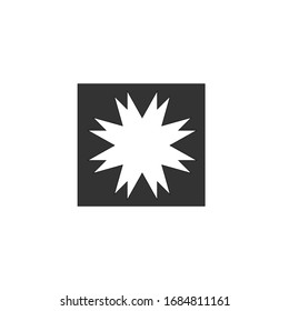 Round mandala design logo vector
