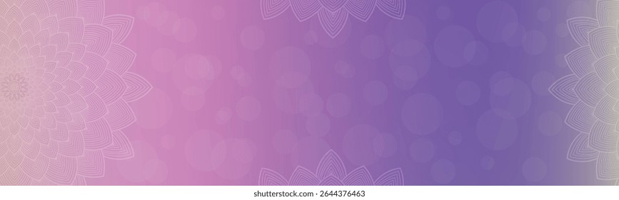 Round mandala on colorfull gradient background. Translucent mesh pattern in the form of a mandala. Mandala with floral patterns. Pastel Yoga template. Gradient background with round mandala.Vishal 
