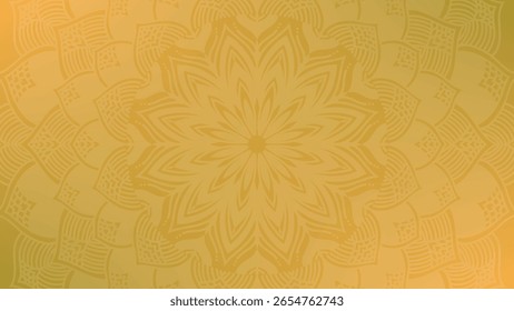 Round mandala on colorfull gradient background. Translucent mesh pattern in the form of a mandala. Mandala with floral patterns. Pastel Yoga template. Gradient background with round mandala.Vishal