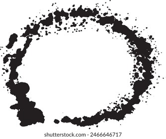 Material redondo dibujado con tinta