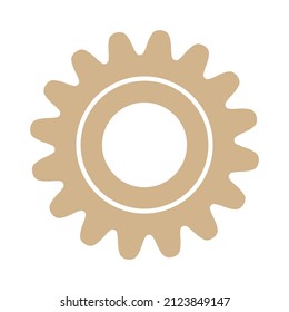 round mechanical settings vector icon sign symbol. isolated graphic illustration