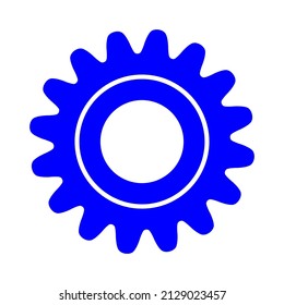 round mechanical settings vector icon sign symbol. isolated graphic illustration