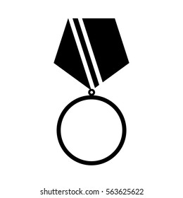 Round Medal with Ribbon icon