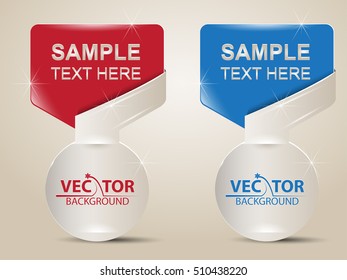 Round medal in vector design