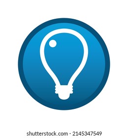 Round media idea icon on white background - Vector illustration