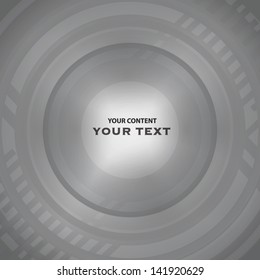 Round Metal Text Box