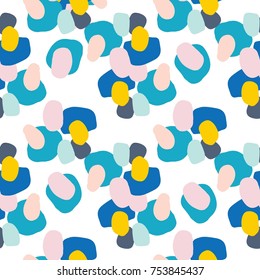 Round Modern Shapes Seamless Pattern ,For Fashion ,Invitations,Packaging,Cover, Fabric , Interior 