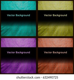 Round mosaic background with effect of unevenness